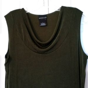 Citiknits Olive Green Slinky Sheath